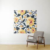 Floral seamless pattern with roses. seamless texti wandteppich (Beispiel (Horizontal))
