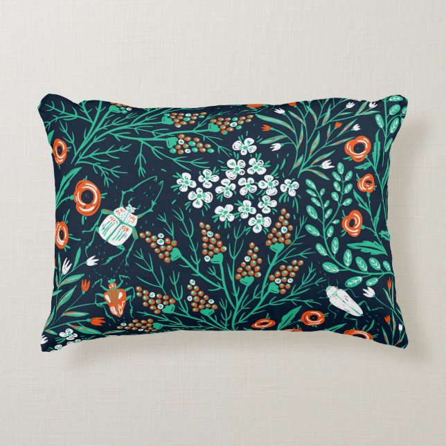  floral seamless pattern with summer blooms and co dekokissen (Vorderseite)
