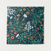  floral seamless pattern with summer blooms and co wandteppich (Vorderseite (Horizontal))
