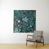  floral seamless pattern with summer blooms and co wandteppich (Beispiel)
