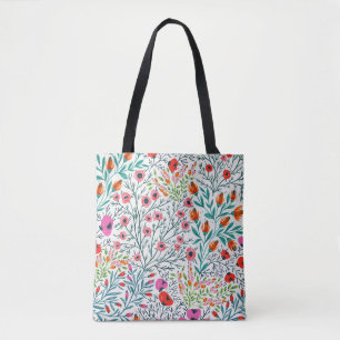 floral seamless pattern with summer bloomsfloral, tasche