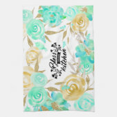 Floral segne diese Küche Geschirrtuch (Vertikal)