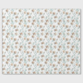 Floral Serenity Geschenkpapier (Flach)