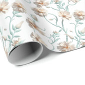 Floral Serenity Geschenkpapier (Rolleneckpunkt)