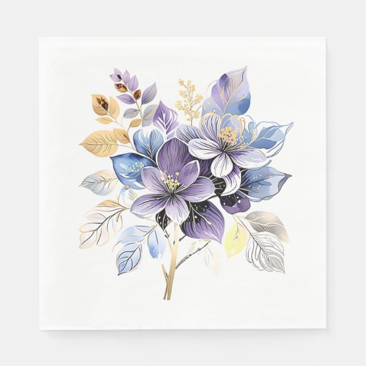 floral serviette (Vorderseite)