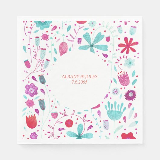 Floral Serviette (Vorderseite)
