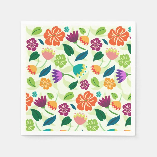 floral serviette (Vorderseite)