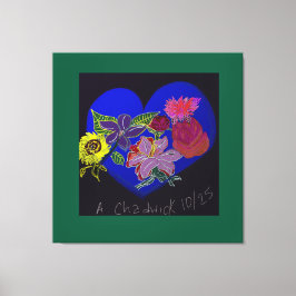 Floral Session Stretched Canvas Print Leinwanddruck