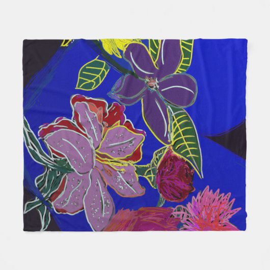 Floral Sessions  Fleecedecke (Vorderseite (Horizontal))