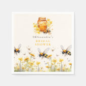 Floral She fand ihre Honey Bridal Serviette (Vorderseite)