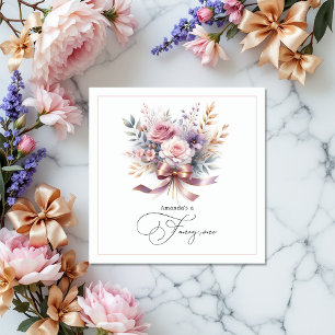 Floral "She is a Extravagant One" 1. Geburtstags G Serviette