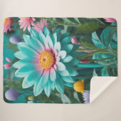 Floral Sherpa Blanket Sherpadecke (Vorderseite (Horizontal))