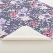 Floral Sherpa Blanket Sherpadecke (3/4)