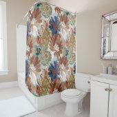 Floral Shower Curtain Autumn Blooms Duschvorhang (Beispiel)