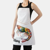 Floral Shrimp Art Custom Schürze (InSitu)