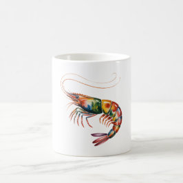 Floral Shrimp Art Kaffeetasse