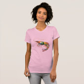 Floral Shrimp Art T-Shirt (Vorne ganz)