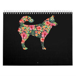 Floral sibirisches Husspensum  Liebliches Hundesch Kalender