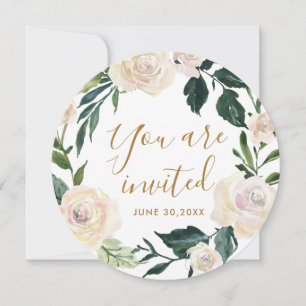 Floral Sie sind eingeladen Mutter Segen Party Einladung