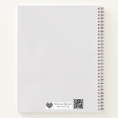 Floral Silhouette | Modern Bride & Groom Art Notizblock (Rückseite)