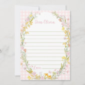Floral Silly Goose Time Capsule Note Message Card Dankeskarte (Vorderseite)