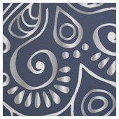 Floral Silver Mandala Stoff (Muster)