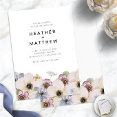 Floral Simple Boho Wedding Einladung