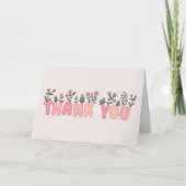 Floral Simple Danke Card (Vorderseite)