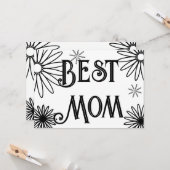 Floral Simple Mother's day Karte (Vorderseite/Rückseite Beispiel)