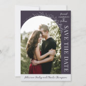 Floral Simplicity 1 Blackberry Save The Date (Vorderseite)