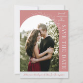 Floral Simplicity 1 Dusty Rose Save The Date (Vorderseite)