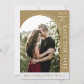 Floral Simplicity 1 Golden Oak Save The Date (Vorderseite)