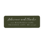 Floral Simplicity 1 Modern Green Return Address (Vorne)