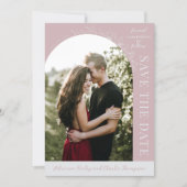 Floral Simplicity 1 Mondlicht-Mauve Save The Date (Vorderseite)