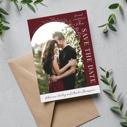 Floral Simplicity 1 Rosenholz Save The Date