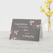 Floral Sister Wedday Herzlichen Glückwunsch Karte (Gelbe Blume)