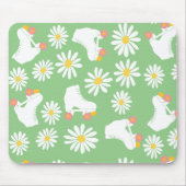 Floral Skate Roller Skaten Pattern Green Mousepad (Vorne)