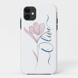 Floral Sketch Aquarell Personalisiert Case-Mate iPhone Hülle