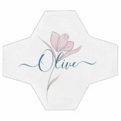 Floral Sketch Aquarell Personalisiert Fußball (Flach)