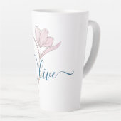 Floral Sketch Aquarell Personalisiert Milchtasse (Rechte Ecke)