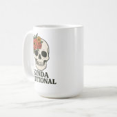 Floral Skull Aesthetic with Soft Emotional Touch Kaffeetasse (Vorderseite Links)