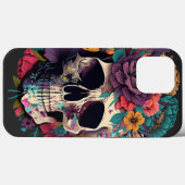 Floral Skull Botanik und Knochen Case-Mate iPhone Hülle (Rückseite (Horizontal))