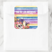 Floral Skull Dia de los Muertos | Aufkleber (Tasche)