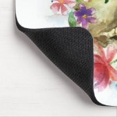 Floral Skull Dia de los Muertos | Mousepad (Ecke)