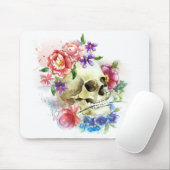 Floral Skull Dia de los Muertos | Mousepad (Mit Mouse)