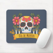 Floral Skull Dia de los Muertos | Mousepad (Mit Mouse)