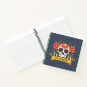 Floral Skull Dia de los Muertos | Notizbuch (Innenseite)