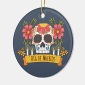 Floral Skull Dia de los Muertos | Ornament (Links)