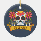 Floral Skull Dia de los Muertos | Ornament (Hinten)