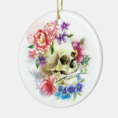 Floral Skull Dia de los Muertos | Ornament (Links)
